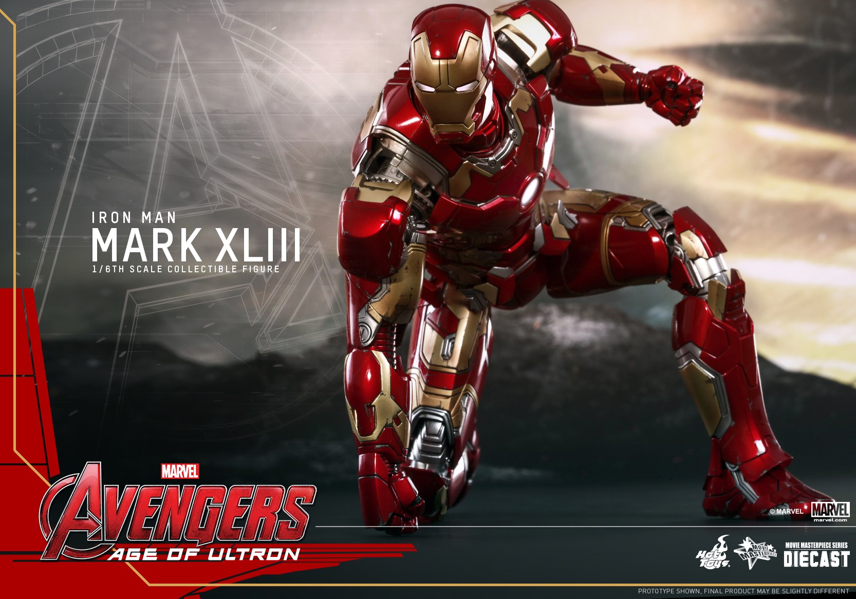 [ht hot toys《复仇者联盟:奥创纪元 合金压铸系列 钢铁侠mk43