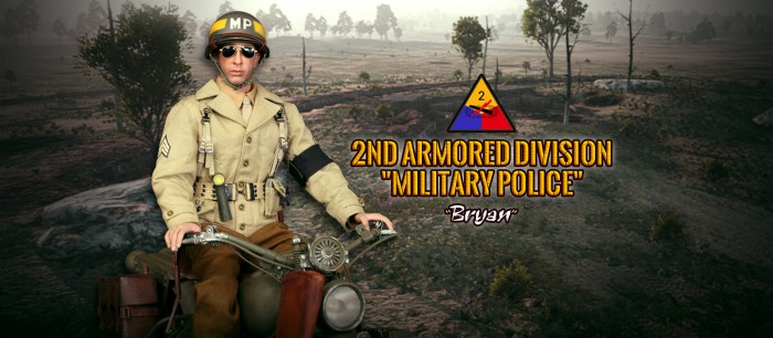 DID Web Belt WWII 2nd ARMORED DIVISION MP BRYAN 1//6 ACTION FIGURE TOYS