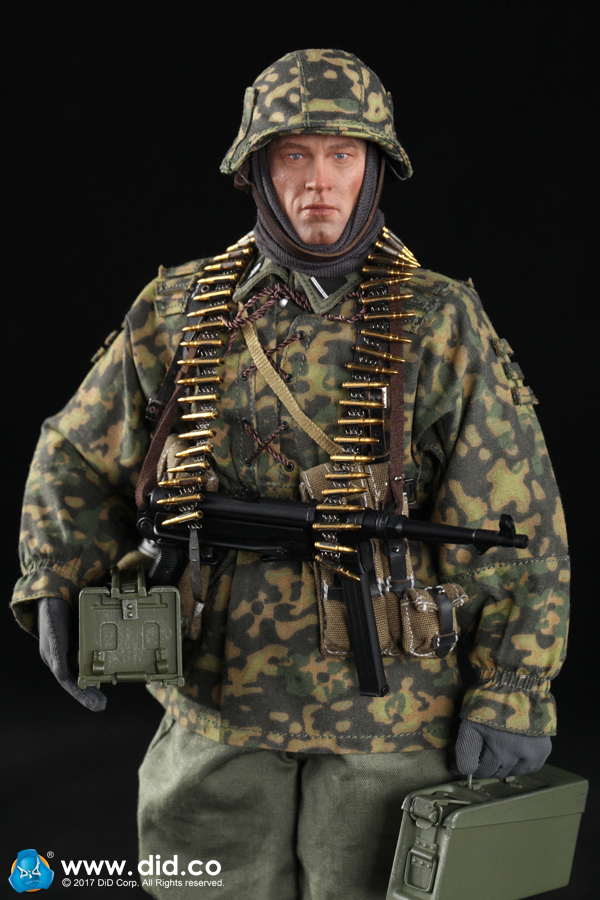 DID D80125 1//6 MG34 Deputy Shooter Head Sculpt