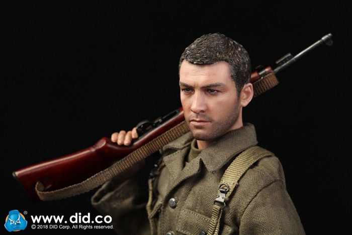 Action Figures 1//6 Scale Rifle Captain Sam DID WWII US 77th Inf